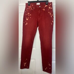 Stylish Red Women's Jeans